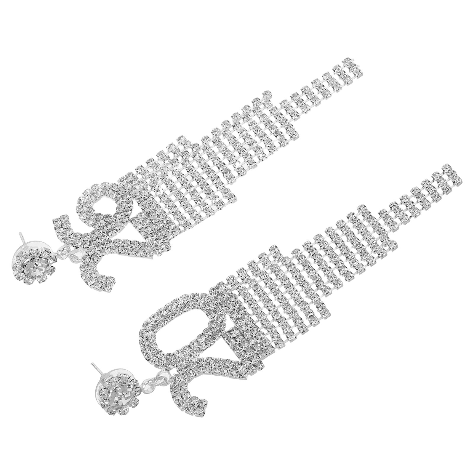 1ペア ラインストーンタッセルチェーン ドロップイヤリング  - Eve Jewelry & Watches Distribuidor Oficial Rolex のレビューと価格
